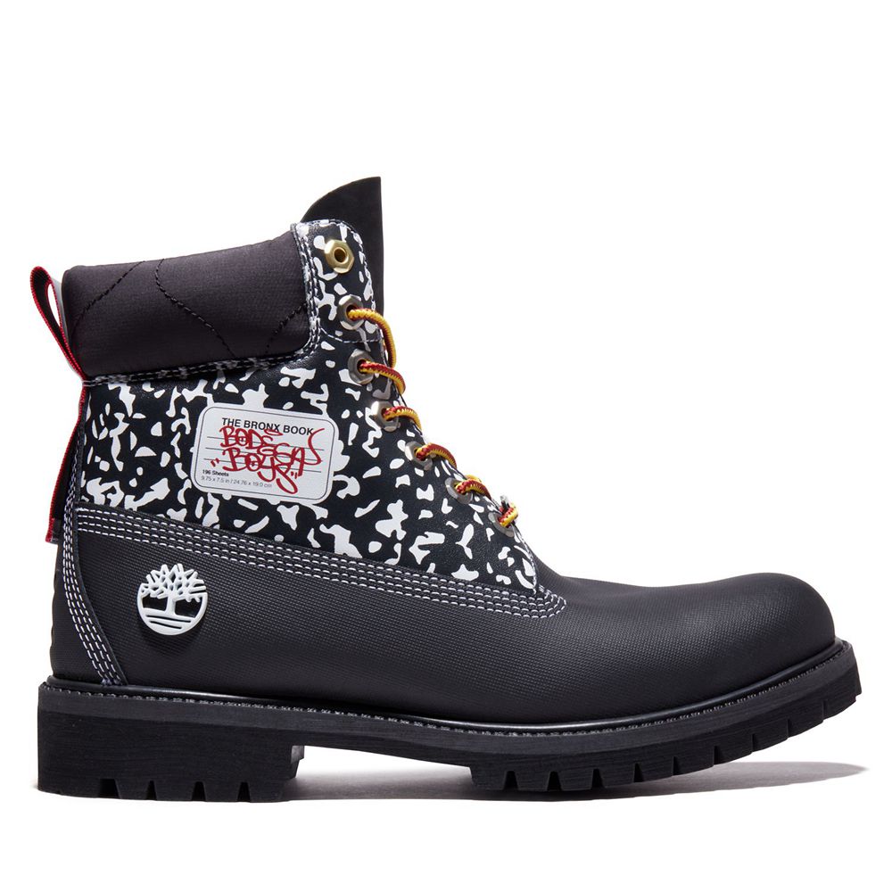 Bototos Timberland Hombre 6-Inch Desus & Mero X Waterproof Negras/Blancas - Chile SIE-678910